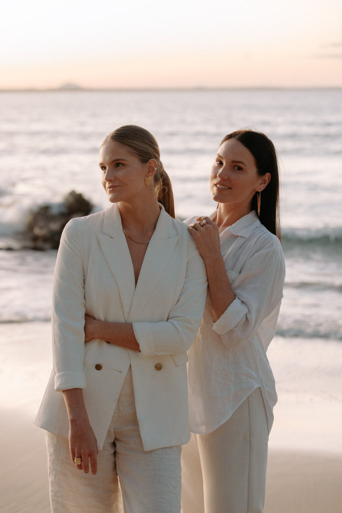 Capturing Beauty: Behind the Scenes of The New Classics Photoshoot at Little Cove Beach, Noosa.